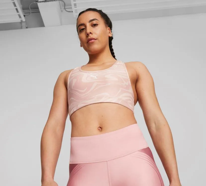 Sujetador Deportivo Puma 4Keeps Bra Medio Impacto Rosa